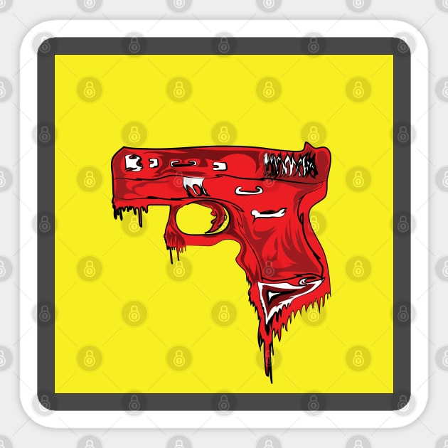 Dripping Glock Sticker by Tiger Verse